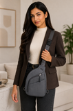 Unisex Anti-Theft RFID Crossbody Sling Bag