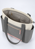 Large Colour-Block Tote Bag for Women | Water-Resistant Laptop Work Bag with Zip | Lailas Clothing UK