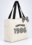 40th Birthday Gift Tote Bag for Women | 1986 Keepsake Zip Tote | Lailas Clothing UK