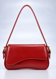 Crescent Shoulder Bag for Women | Vegan Leather Underarm Clutch with 2 Removable Straps | Lailas Clothing UK
