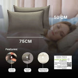 Easy-Care Non-Iron Percale Pillow Cases in Grey | Divine Textiles (Pair of 2)