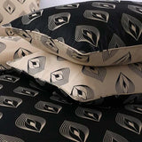 Egyptian cotton Lantern Black & gold Duvet Cover set - 220 Thread