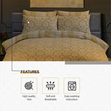Istanbul Mustard Duvet Cover Set | 100% Cotton | Stylish Print