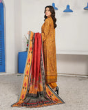 Munira Embroidered Dhanak 3 Piece Suit MSL121