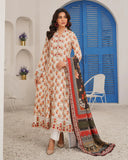 Munira Embroidered Dhanak 3 Piece Suit MSL124