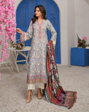 Munira Embroidered Dhanak 3 Piece Suit MSL120