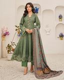 Munira Embroidered Dhanak 3 Piece Suit MSL122