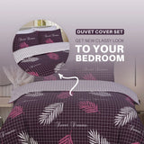 Sweet Dream Aubergine Duvet Cover Set - 100% Cotton for a Stylish Bed