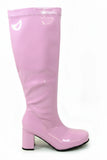 Ladies Womens Fancy Dress Party GO GO Boots 1960s & 1970s Pink GoGo boots