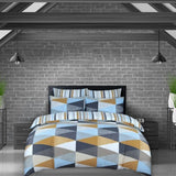 M33 Multi Duvet Cover Set - 100% Cotton for a Stylish Bed