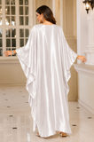 Women's White Luxury Kaftan Maxi Dress