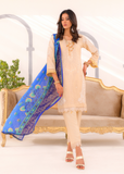 Inayas Embroidered  Linen 3 Piece Suit I-105