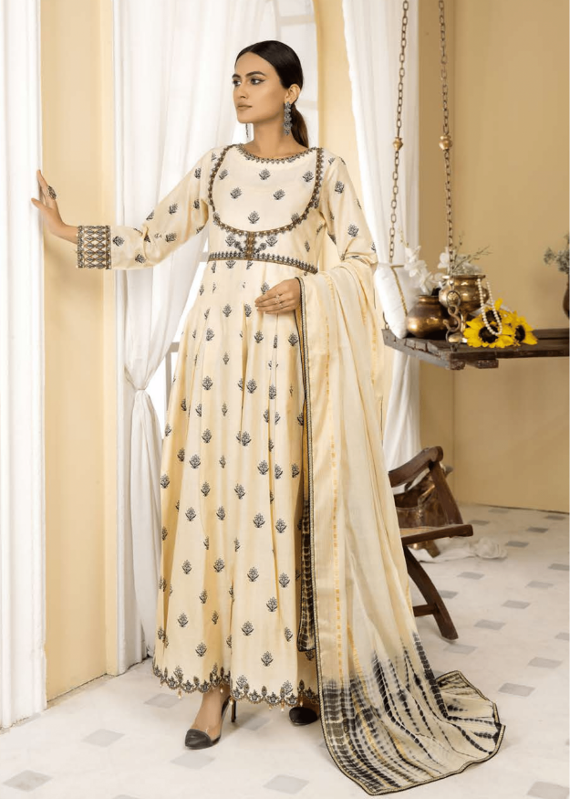 Allys Embroidered Cotton 3 Piece Suit  Al-439