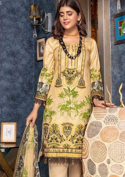 Munira UK |Airjet Lawn with Chiffon Dupatta 3 Piece Suit - MDSL06| Lailas Clothing