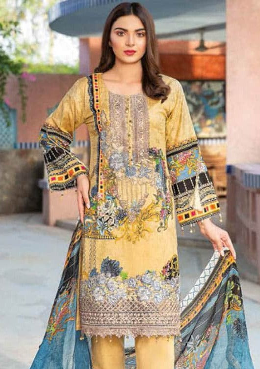 Munira UK |Designer Digital Airjet Lawn with Chiffon Dupatta -BS106| Lailas Clothing