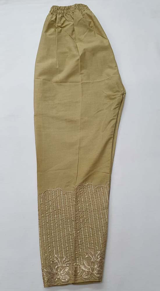 Creations Embroidered Cotton 1 Piece Trouser Design B-458