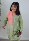 Maryam & Mariyas Kids Arabic linen 3 Piece Suit MK08