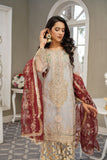 Lush Embroidered Organza 3 Piece Suit L119